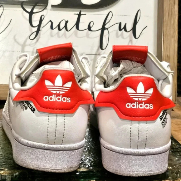 Adidas Originals Superstar Cloud PRIMEGREEN White/Vivid Red GV7672 Mens Sz 8.5 - Picture 4 of 10